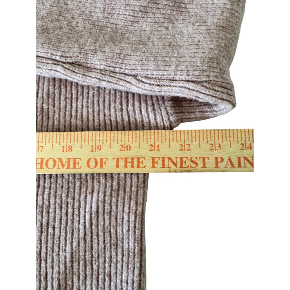 Abercrombie & Fitch Womens Mock Neck Ribbed Sweater Soft Mauve XS Relaxed - Picture 9 of 11